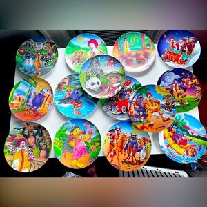 Ronald McDonald Vintage Plate Set 1980-1990